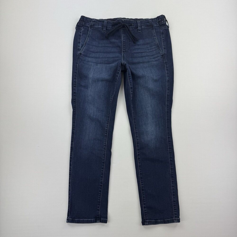 Torrid Feel The Fit Pull On Jeans Womens 0R / 12 Dark Wash Stretch